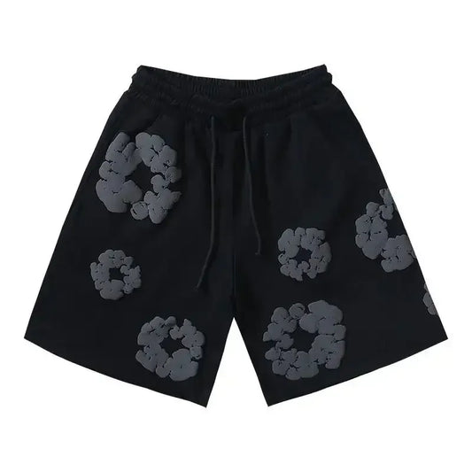 denim tears shorts black and gray