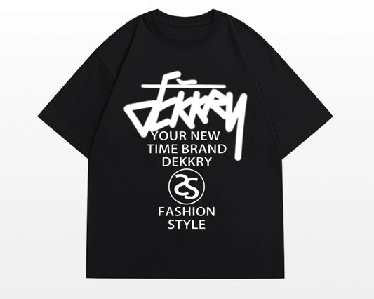 stussy black and white shirt
